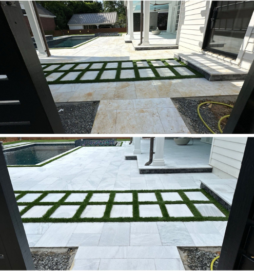 Charlotte NC pressure washing company restore pool deck and seal pool deck in Charlotte